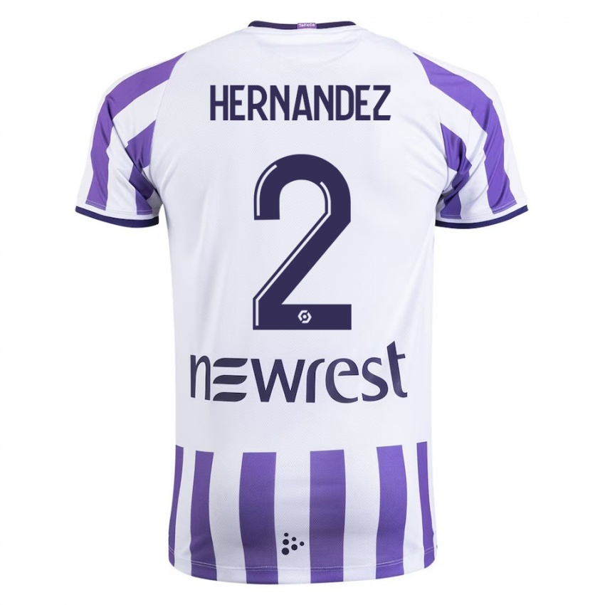 Heren Lucie Hernandez #2 Wit Thuisshirt Thuistenue 2023/24 T-Shirt België