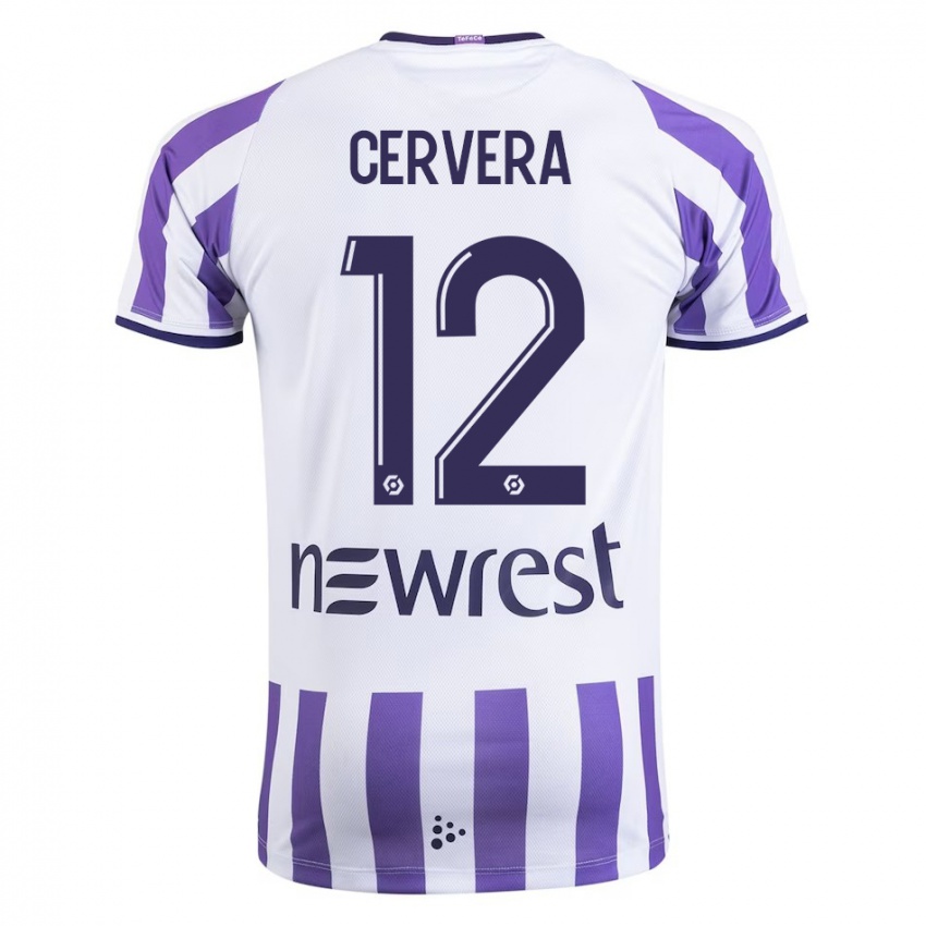 Heren Laurianne Cervera #12 Wit Thuisshirt Thuistenue 2023/24 T-Shirt België