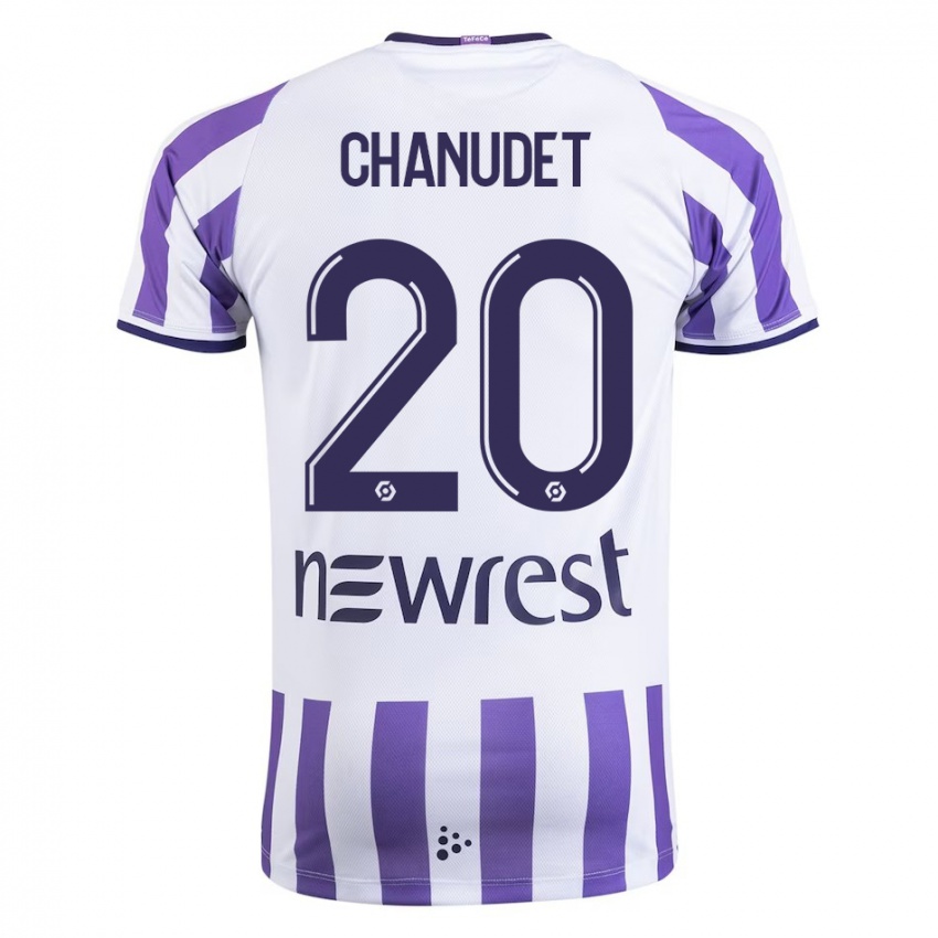 Heren Coralie Chanudet #20 Wit Thuisshirt Thuistenue 2023/24 T-Shirt België