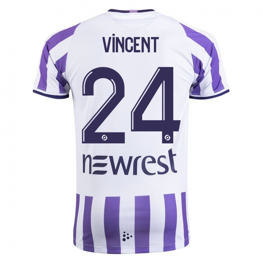 Heren Magalie Vincent #24 Wit Thuisshirt Thuistenue 2023/24 T-Shirt België