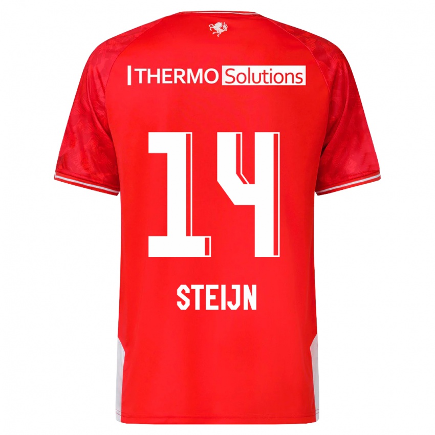 Heren Sem Steijn #14 Rood Thuisshirt Thuistenue 2023/24 T-Shirt België