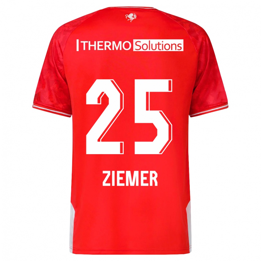 Heren Taylor Ziemer #25 Rood Thuisshirt Thuistenue 2023/24 T-Shirt België