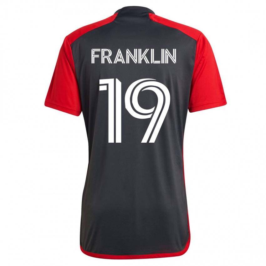 Heren Kobe Franklin #19 Grijs Thuisshirt Thuistenue 2023/24 T-Shirt België