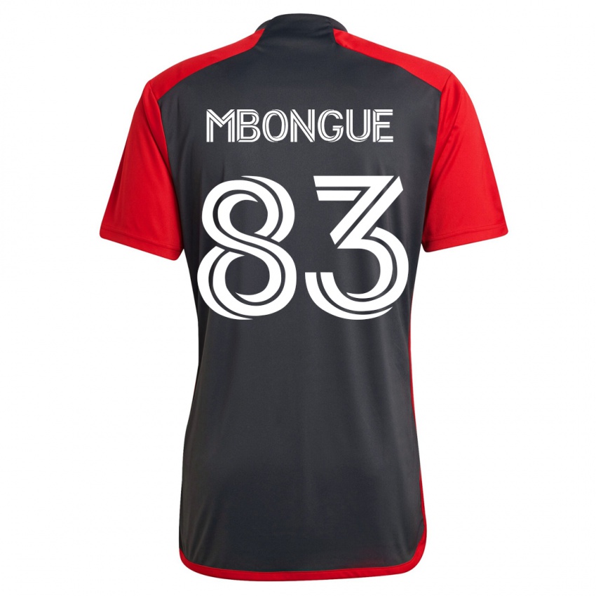 Heren Hugo Mbongue #83 Grijs Thuisshirt Thuistenue 2023/24 T-Shirt België