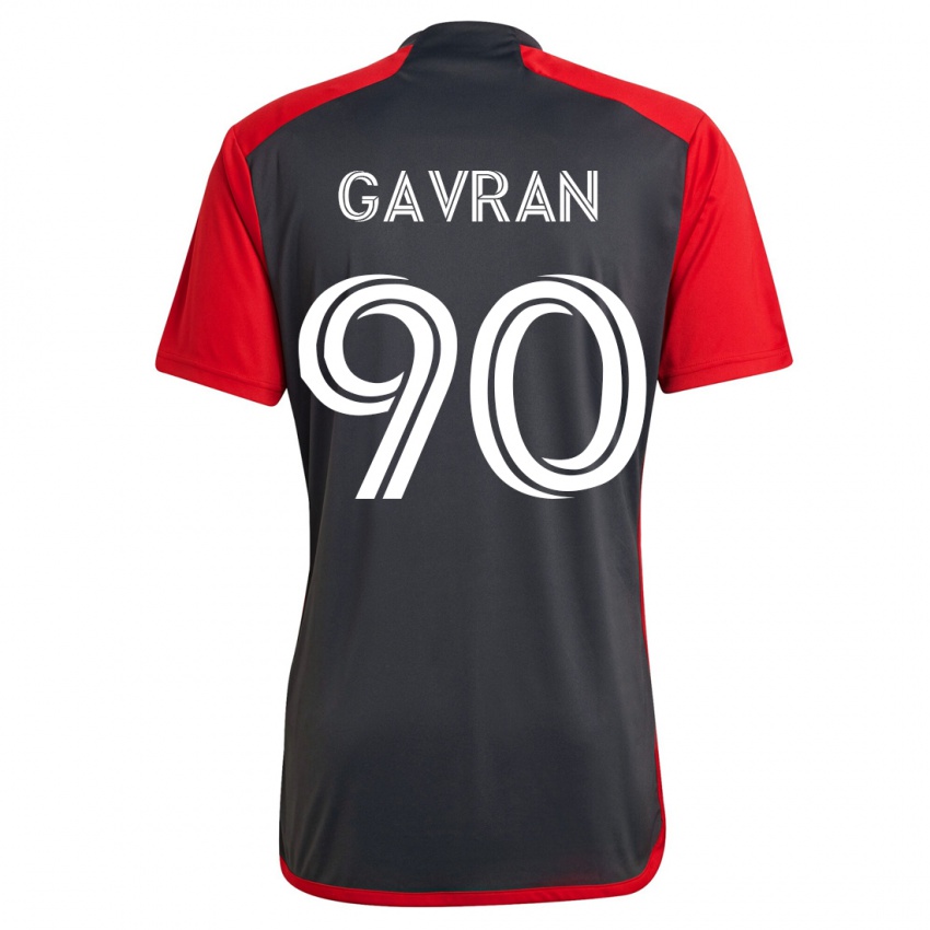 Homme Maillot Luka Gavran #90 Gris Tenues Domicile 2023/24 T-Shirt Belgique