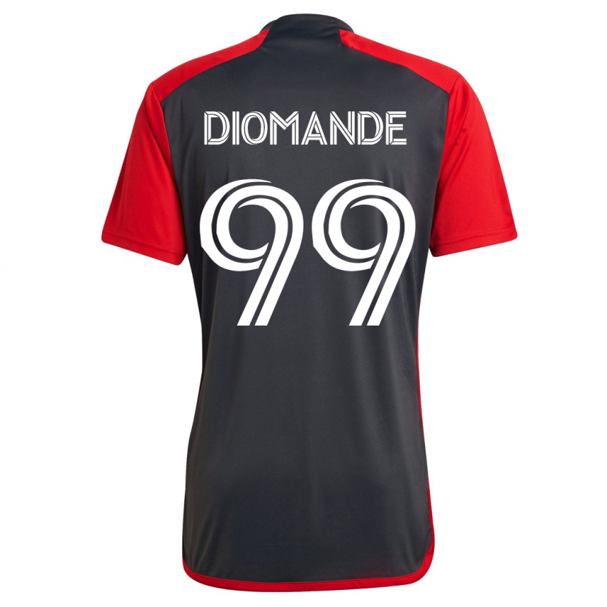 Homme Maillot Adama Diomande #99 Gris Tenues Domicile 2023/24 T-Shirt Belgique