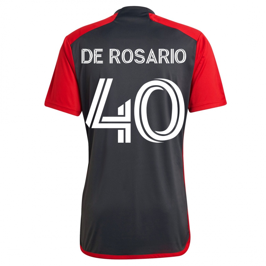 Heren Adisa De Rosario #40 Grijs Thuisshirt Thuistenue 2023/24 T-Shirt België