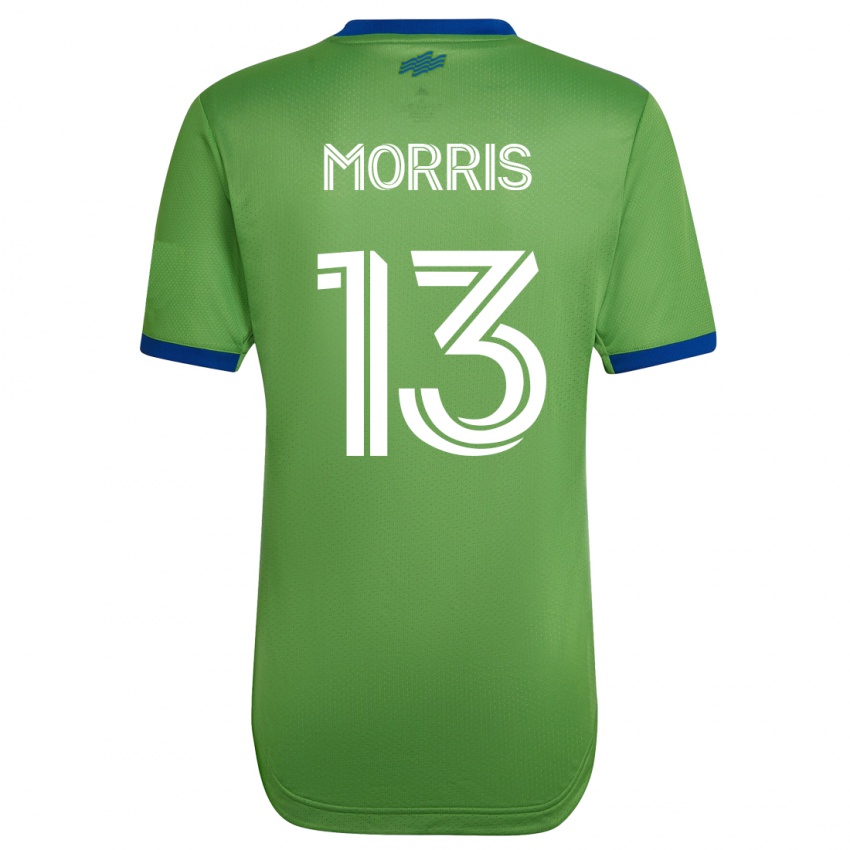 Heren Jordan Morris #13 Groente Thuisshirt Thuistenue 2023/24 T-Shirt België