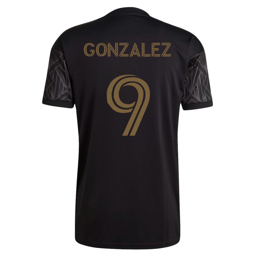 Heren Mario Gonzalez #9 Zwart Thuisshirt Thuistenue 2023/24 T-Shirt België