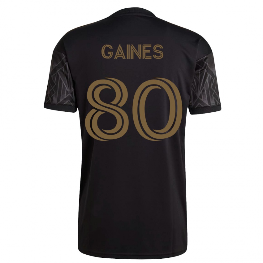 Heren Julian Gaines #80 Zwart Thuisshirt Thuistenue 2023/24 T-Shirt België