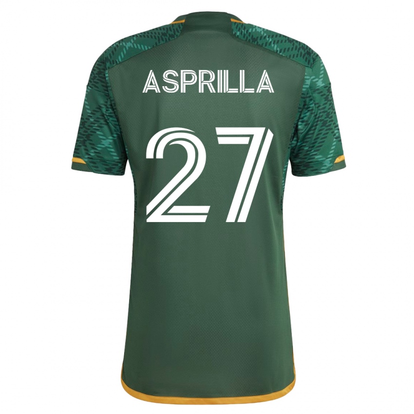 Heren Dairon Asprilla #27 Groente Thuisshirt Thuistenue 2023/24 T-Shirt België