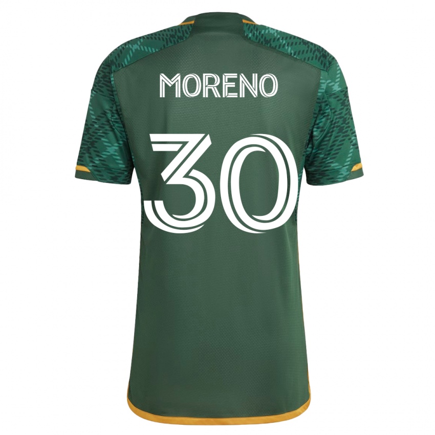 Heren Santiago Moreno #30 Groente Thuisshirt Thuistenue 2023/24 T-Shirt België