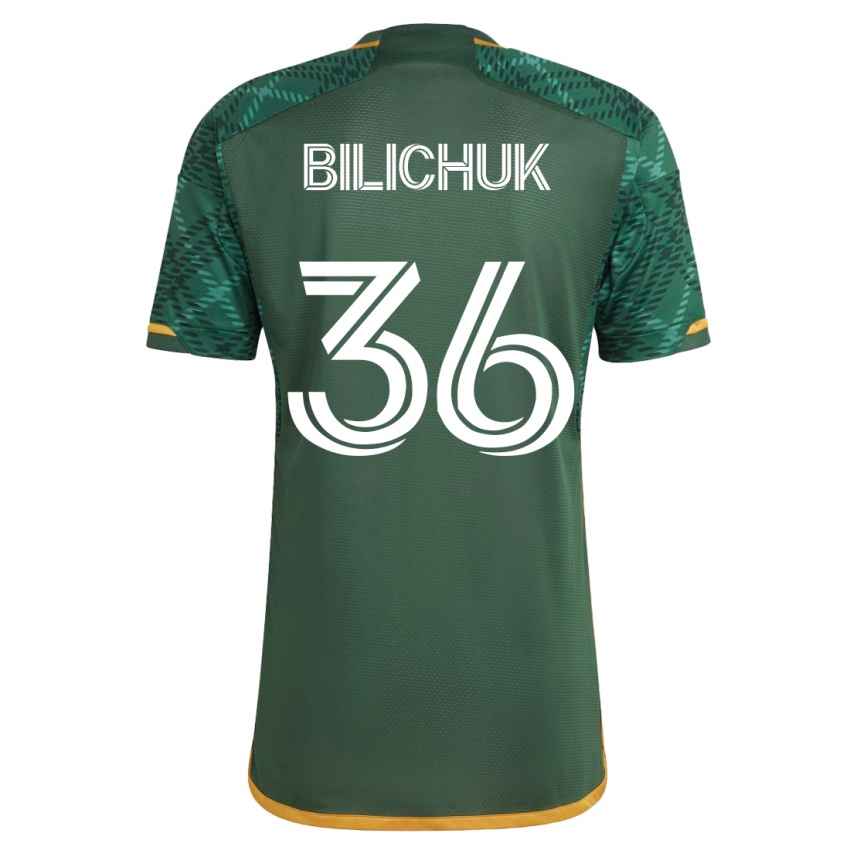 Heren Ryan Bilichuk #36 Groente Thuisshirt Thuistenue 2023/24 T-Shirt België