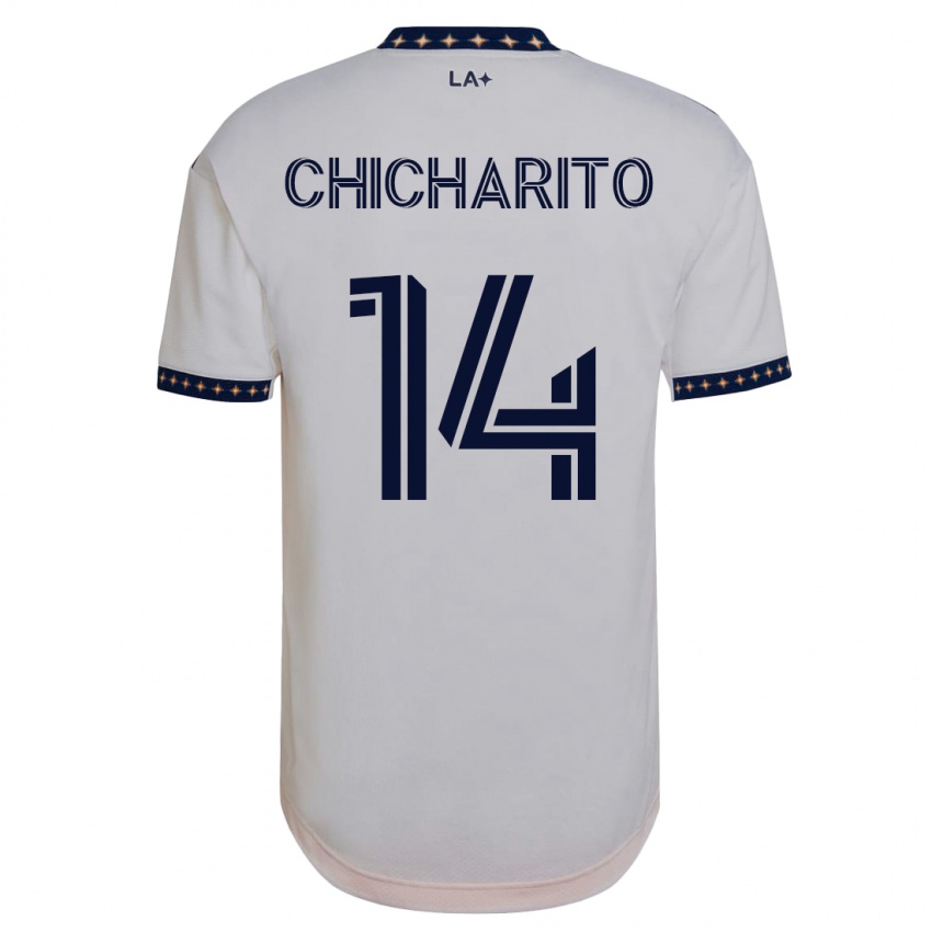 Heren Chicharito #14 Wit Thuisshirt Thuistenue 2023/24 T-Shirt België