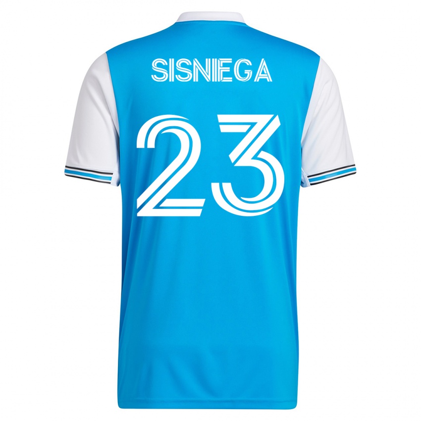 Heren Pablo Sisniega #23 Blauw Thuisshirt Thuistenue 2023/24 T-Shirt België