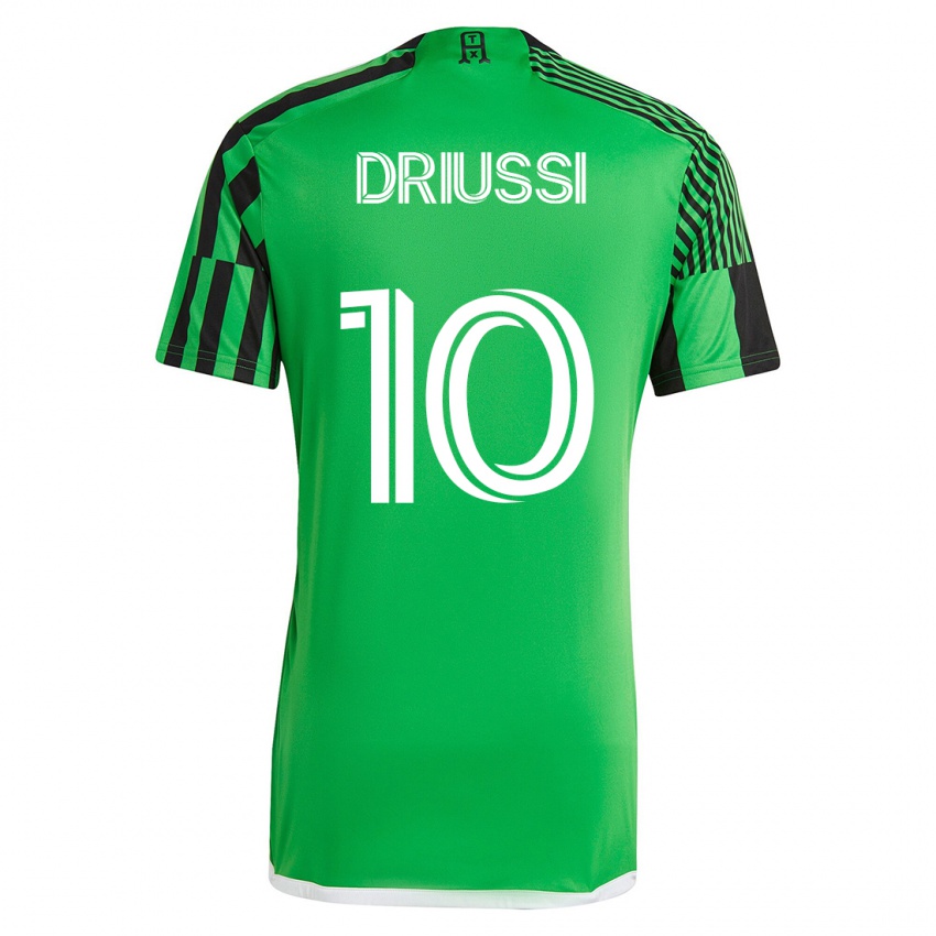 Heren Sebastián Driussi #10 Groen Zwart Thuisshirt Thuistenue 2023/24 T-Shirt België