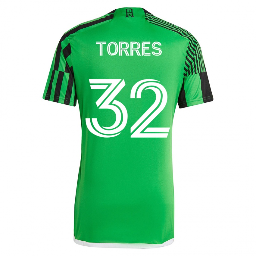 Heren Ervin Torres #32 Groen Zwart Thuisshirt Thuistenue 2023/24 T-Shirt België