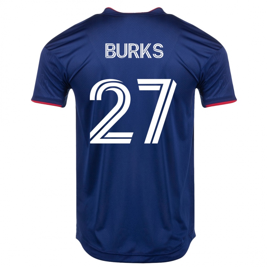 Heren Kendall Burks #27 Marine Thuisshirt Thuistenue 2023/24 T-Shirt België