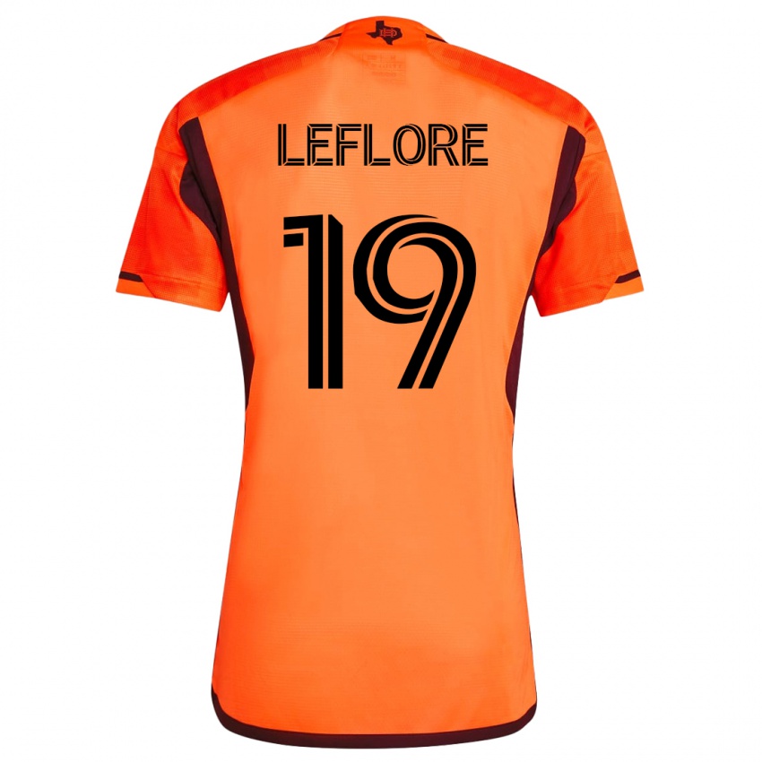 Heren Isaiah Leflore #19 Oranje Thuisshirt Thuistenue 2023/24 T-Shirt België