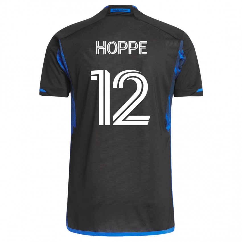 Heren Matthew Hoppe #12 Blauw Zwart Thuisshirt Thuistenue 2023/24 T-Shirt België