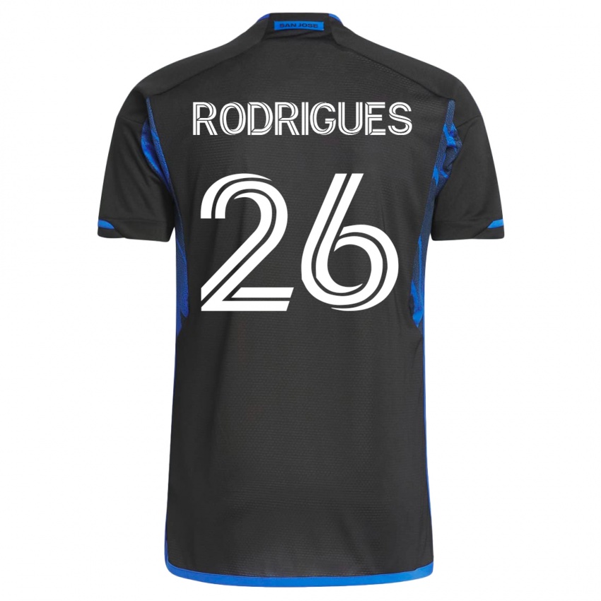 Heren Rodrigues #26 Blauw Zwart Thuisshirt Thuistenue 2023/24 T-Shirt België