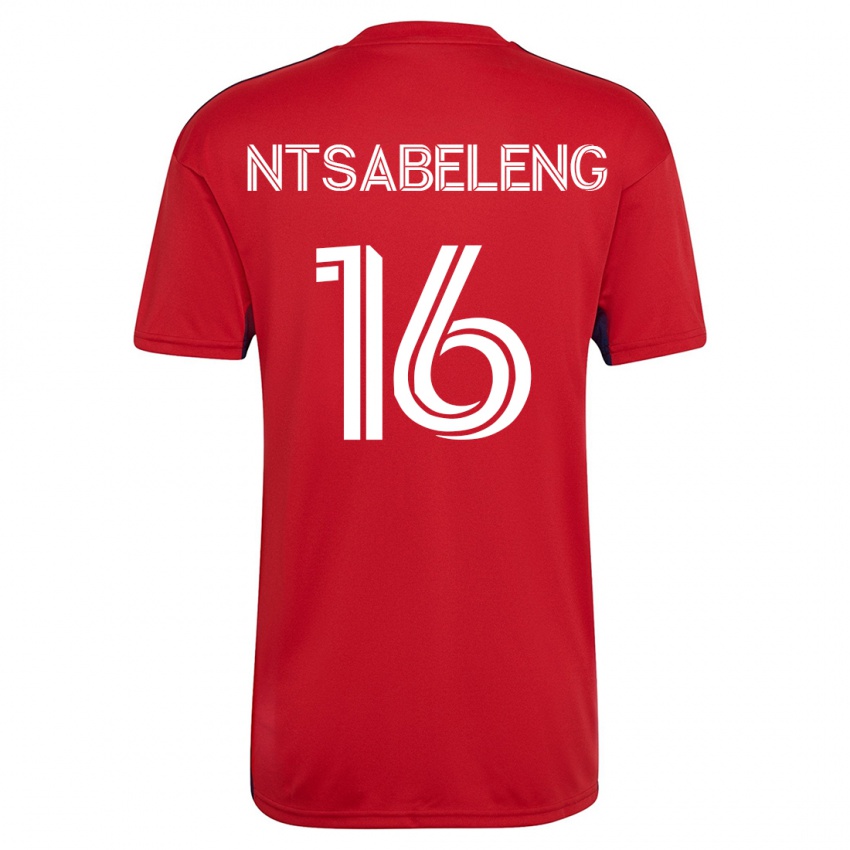 Heren Tsiki Ntsabeleng #16 Rood Thuisshirt Thuistenue 2023/24 T-Shirt België