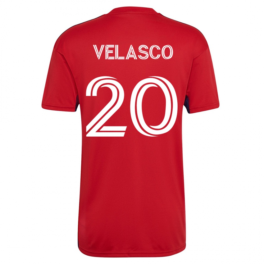 Heren Alan Velasco #20 Rood Thuisshirt Thuistenue 2023/24 T-Shirt België