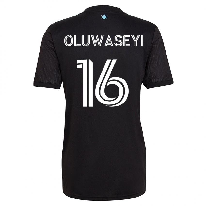 Heren Tani Oluwaseyi #16 Zwart Thuisshirt Thuistenue 2023/24 T-Shirt België