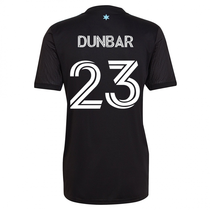 Heren Cameron Dunbar #23 Zwart Thuisshirt Thuistenue 2023/24 T-Shirt België