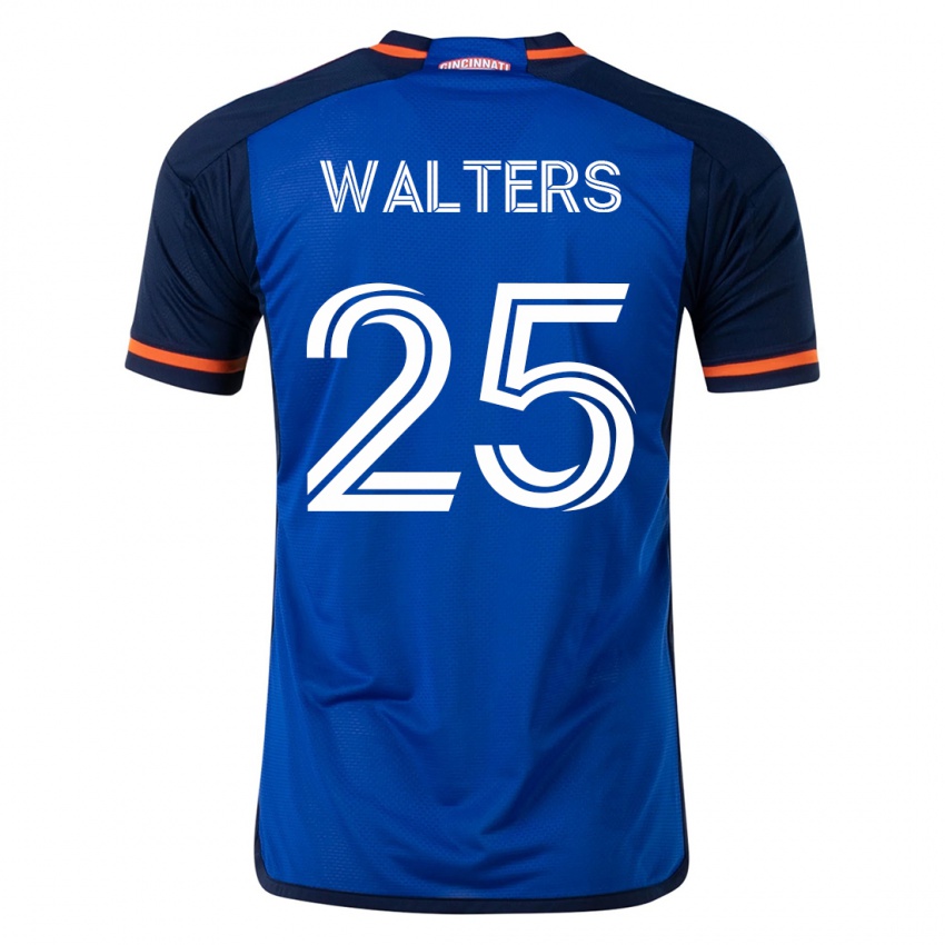 Heren Paul Walters #25 Blauw Thuisshirt Thuistenue 2023/24 T-Shirt België