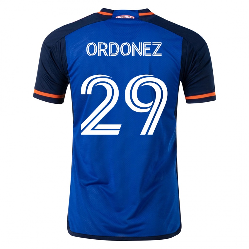 Heren Arquímides Ordóñez #29 Blauw Thuisshirt Thuistenue 2023/24 T-Shirt België