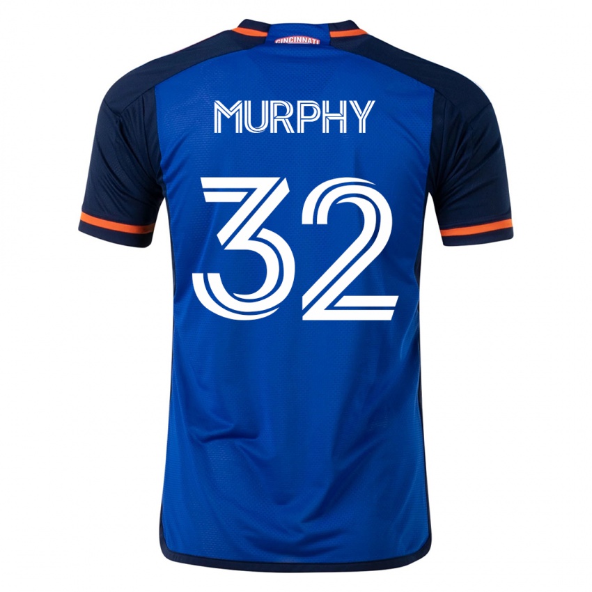 Heren Ian Murphy #32 Blauw Thuisshirt Thuistenue 2023/24 T-Shirt België