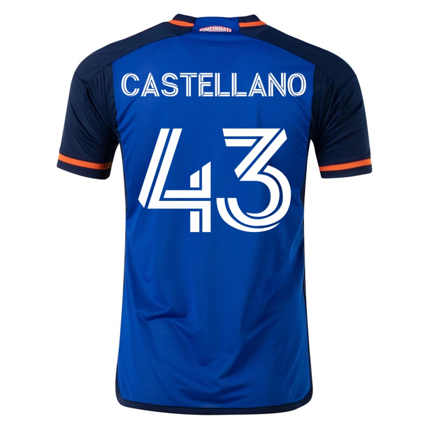 Heren Jesús Castellano #43 Blauw Thuisshirt Thuistenue 2023/24 T-Shirt België