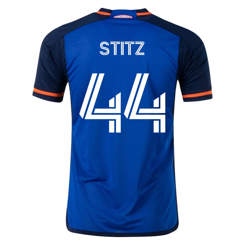 Heren Ben Stitz #44 Blauw Thuisshirt Thuistenue 2023/24 T-Shirt België