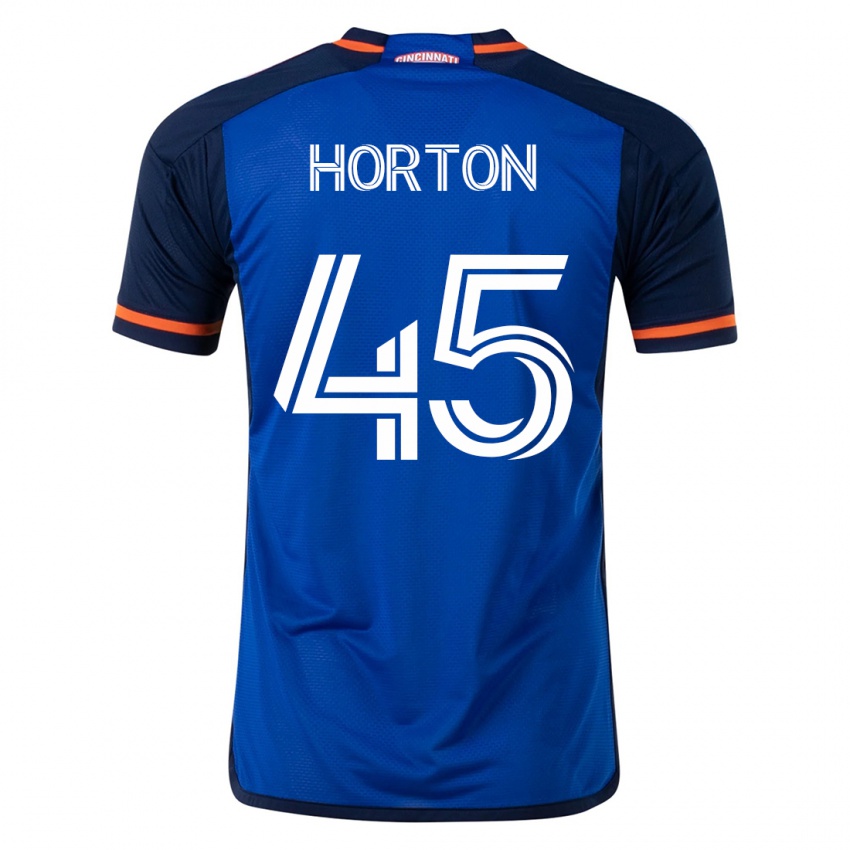 Heren Philip Horton #45 Blauw Thuisshirt Thuistenue 2023/24 T-Shirt België