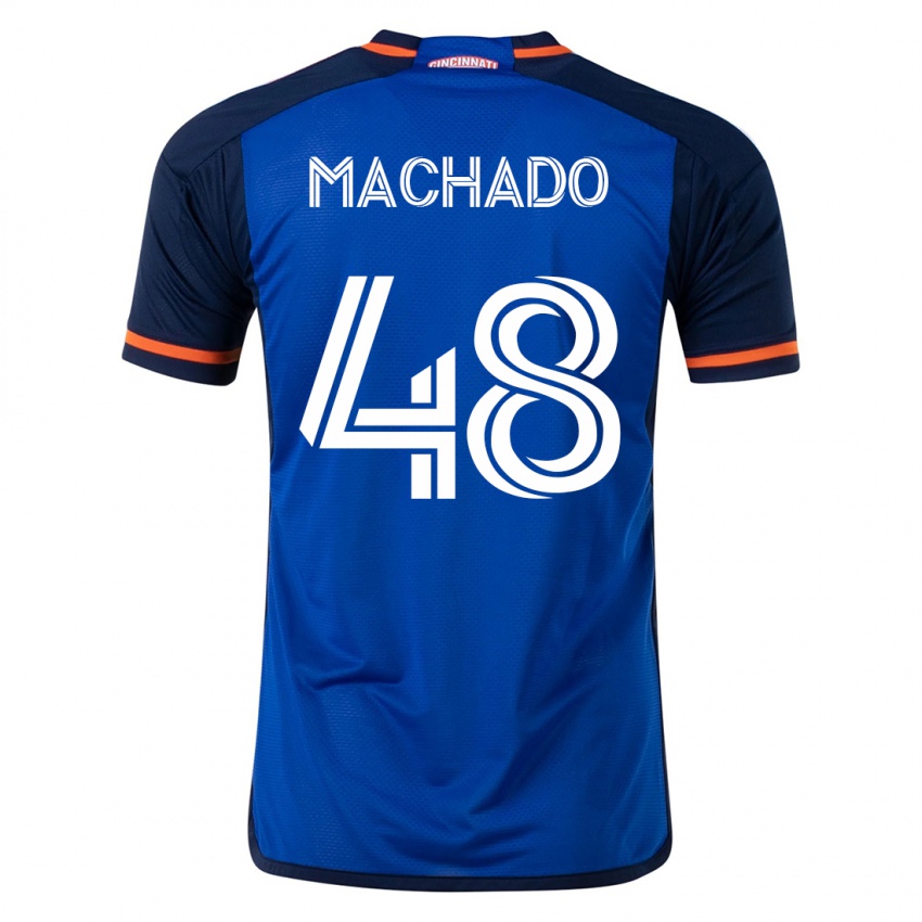 Heren Juan Machado #48 Blauw Thuisshirt Thuistenue 2023/24 T-Shirt België