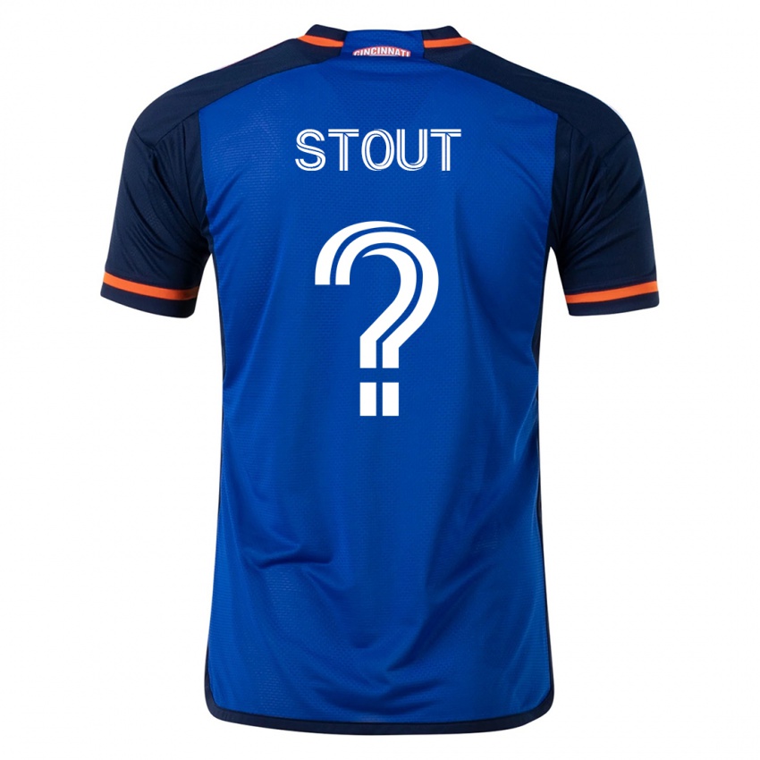 Heren Connor Stout #0 Blauw Thuisshirt Thuistenue 2023/24 T-Shirt België
