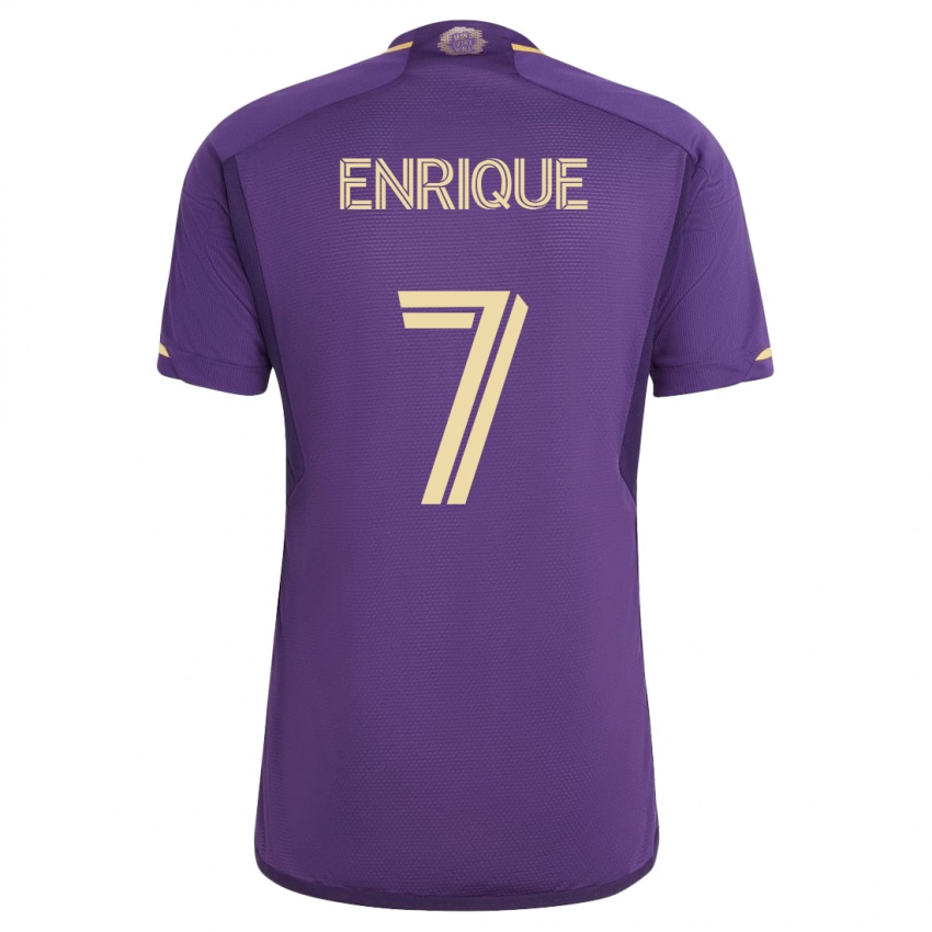 Homme Maillot Ramiro Enrique #7 Violet Tenues Domicile 2023/24 T-Shirt Belgique