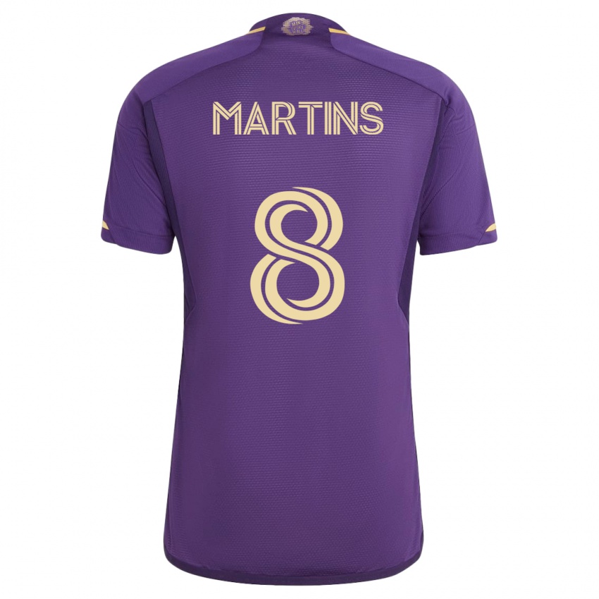 Homme Maillot Felipe Martins #8 Violet Tenues Domicile 2023/24 T-Shirt Belgique