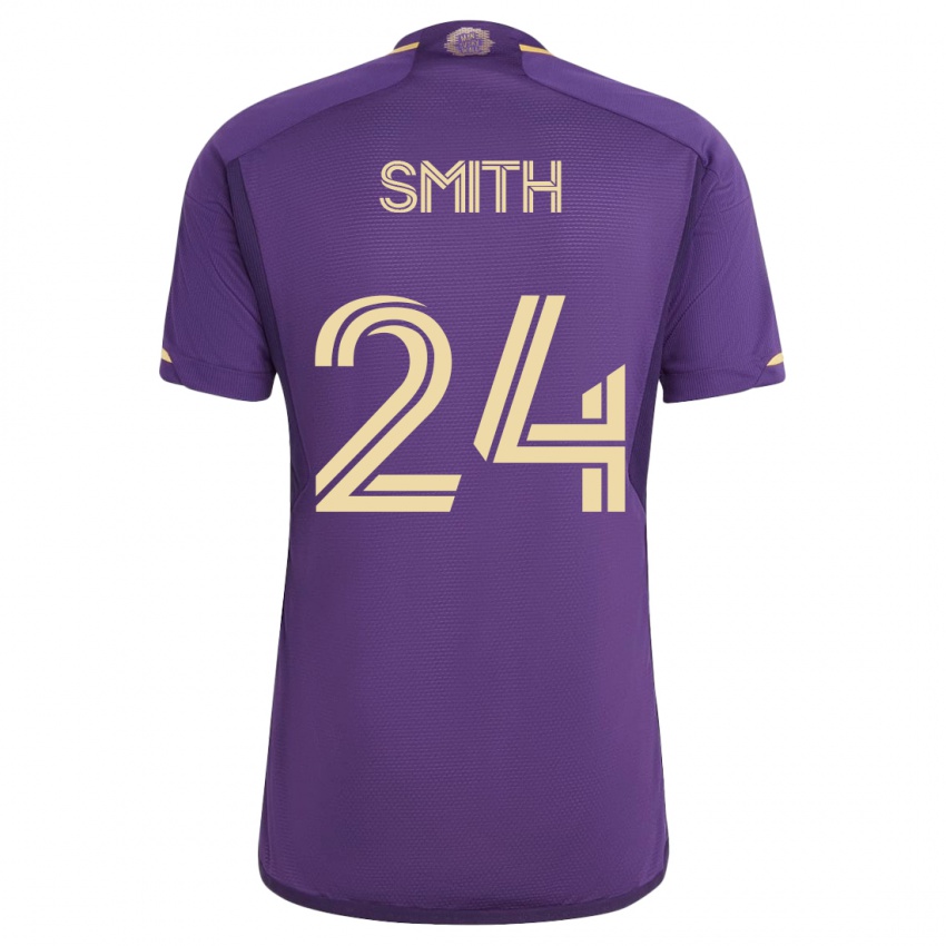 Heren Kyle Smith #24 Viooltje Thuisshirt Thuistenue 2023/24 T-Shirt België