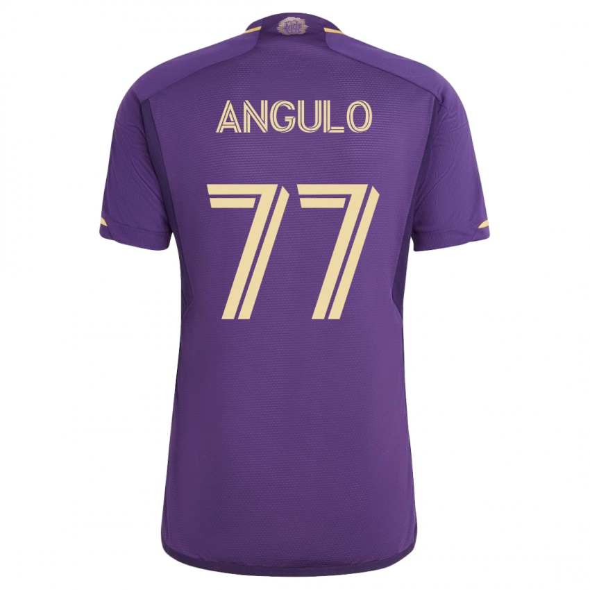 Heren Iván Angulo #77 Viooltje Thuisshirt Thuistenue 2023/24 T-Shirt België