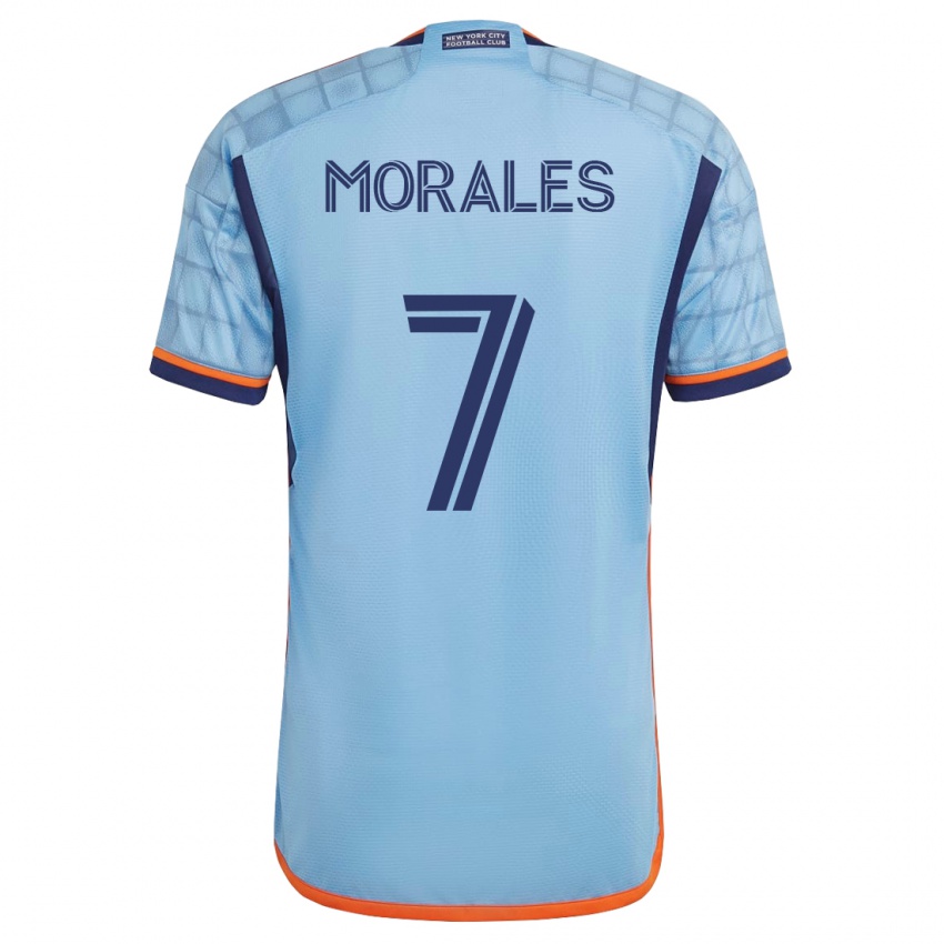 Heren Alfredo Morales #7 Blauw Thuisshirt Thuistenue 2023/24 T-Shirt België