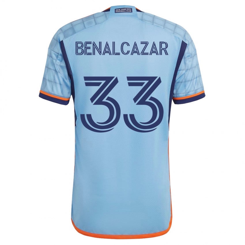 Heren Nico Benalcázar #33 Blauw Thuisshirt Thuistenue 2023/24 T-Shirt België
