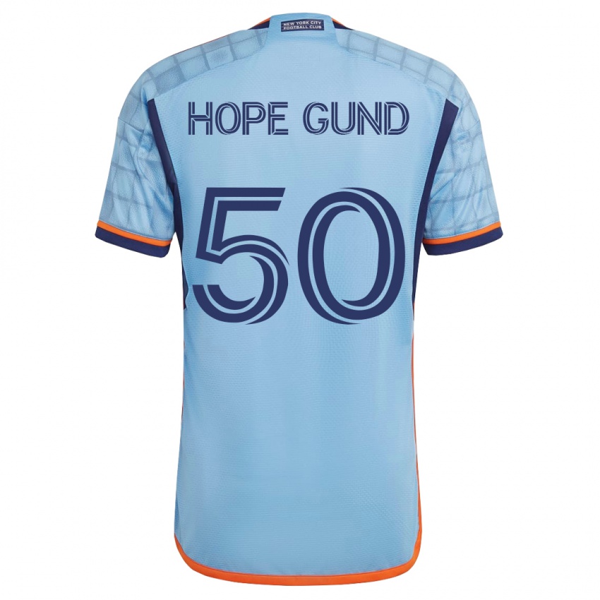 Heren Kofi Hope-Gund #50 Blauw Thuisshirt Thuistenue 2023/24 T-Shirt België