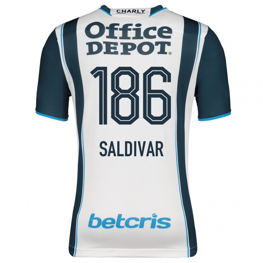Heren José Saldívar #186 Marine Thuisshirt Thuistenue 2023/24 T-Shirt België