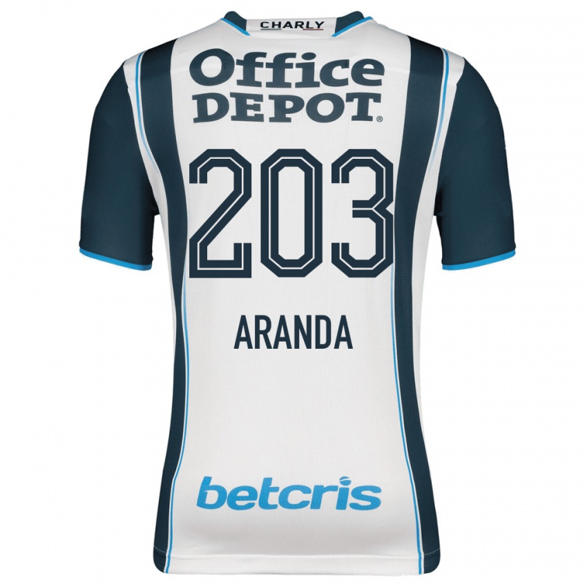 Heren Juan Aranda #203 Marine Thuisshirt Thuistenue 2023/24 T-Shirt België