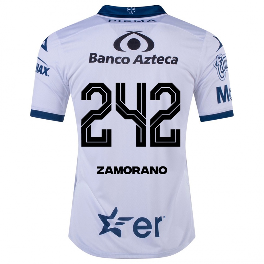 Heren Leonardo Zamorano #242 Wit Thuisshirt Thuistenue 2023/24 T-Shirt België
