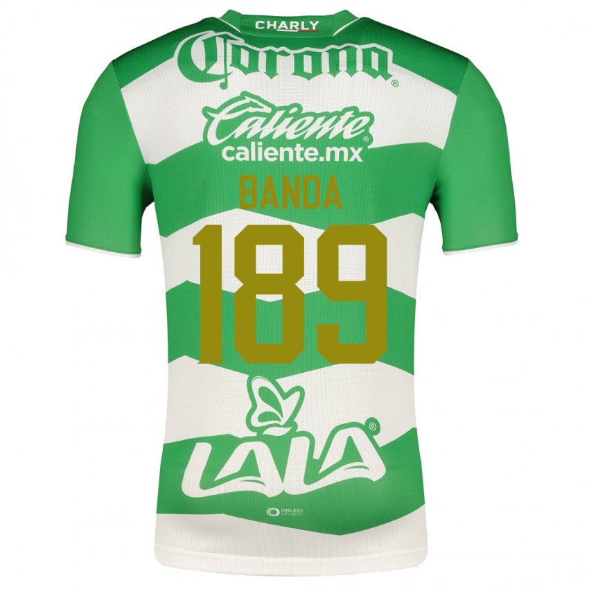 Homme Maillot Iker Banda #189 Vert Tenues Domicile 2023/24 T-Shirt Belgique