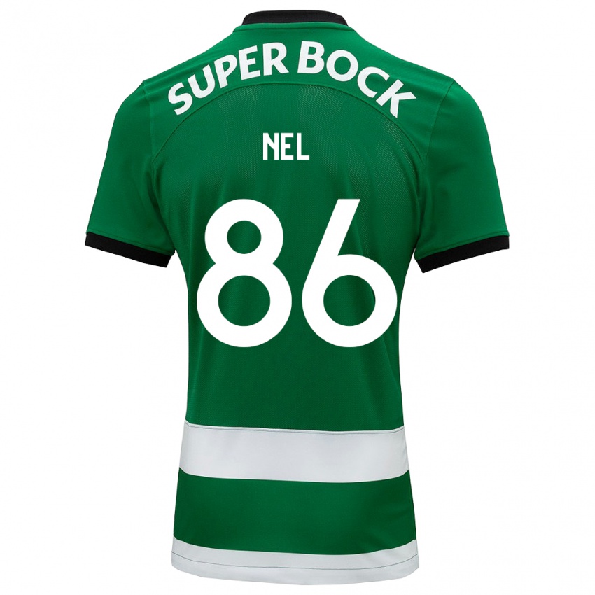 Homme Maillot Rafael Nel #86 Vert Tenues Domicile 2023/24 T-Shirt Belgique