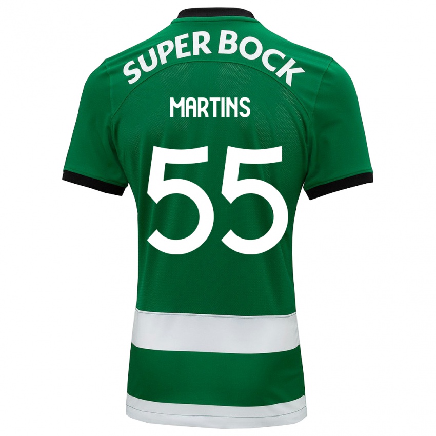 Homme Maillot Carolina Martins #55 Vert Tenues Domicile 2023/24 T-Shirt Belgique